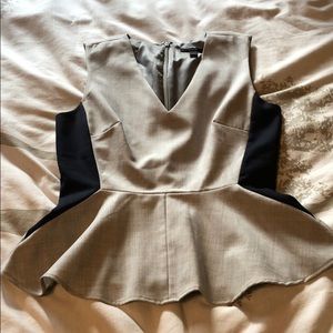 Jcrew peplum suiting blouse. Size 2.